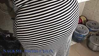 Stepsis sneaks quick pussy fuck while bro's out of town fat ass bent over