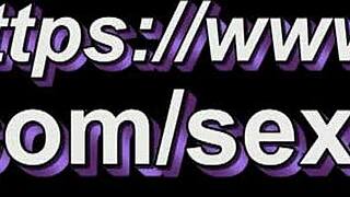 sexy milf flashes big natural tits in erotic stockings lingerie solo!