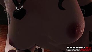 Slutty Fortnite girls with shaved pussies get fucked rough and hard