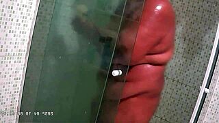 hidden cam catches fat stepmom lingerie tit flash