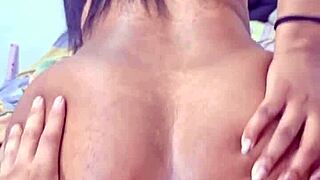 Latina teen prostitute gapes ass riding cock anally