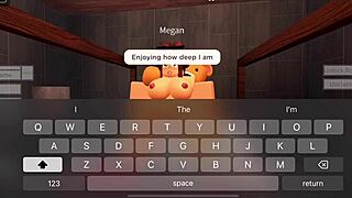 Megan enjoys intense bedroom action.