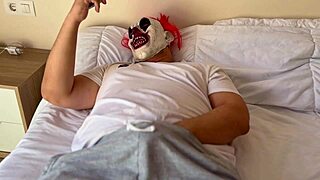 caught stepdad jerking on my bed... surprise fuck?