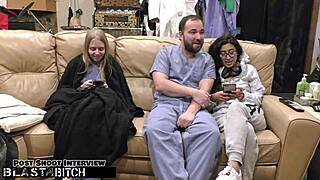 Jasmine Roses' Thigh Blasted In Cum After Nurse Domination Fuck