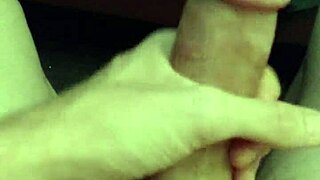 i stroke it solo till hot cum finish sprays everywhere