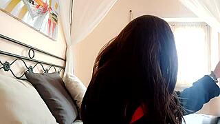 stepmom massages you dirty talks shakes ass in pantyhose tits out