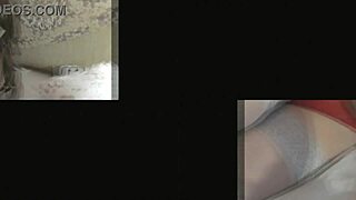 sexy milf flashes big natural tits in erotic stockings lingerie solo!