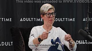 Blonde Ebony FFM Casting Shares Petite Pornstar's Monster Cock