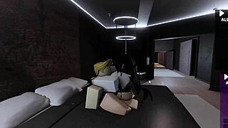 roblox slut takes monster bbc deep in dripping pussy creampie