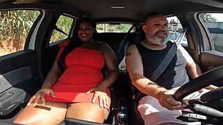 damn, picked up this huge-titted brazilian may silva in salvador for wet car blowjob and pussy ride 🚗💦