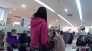 think this cute czech strips and rides cock pov in shop?