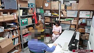 Hey, that 19yo latina thief's pussy gets banged hard by the mature guy after gettin caught.