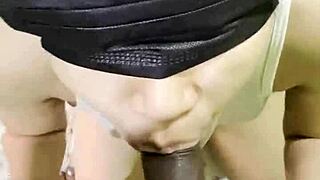 Homemade blowjob ends with thick cum flooding amateur's hungry mouth