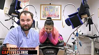 doctor's latex slave raya nguyen gagged deepthroated and fucked in hospital!