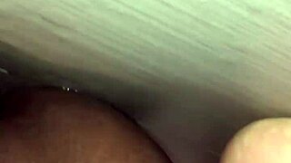 ebony babe fingers her pussy wildly until massive squirting explosion soaks everything