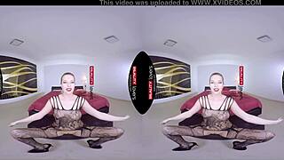 Mommy loves fishnets! Watch her deepthroat and ride in heels.