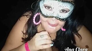 Chubby Latina Sucks Leo Ogro's Huge Cock Street Style!