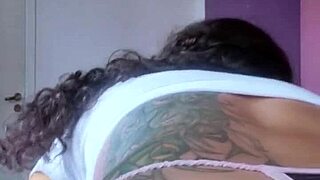 Hot Brazilian brunette espuletinha begs for your cum on her natural tits