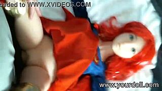 fuckin my redhead superman cosplay doll's big tits n ass 😈🍆
