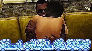 Samantha Mclellan Fucks Big Black Cock Couch Bathroom