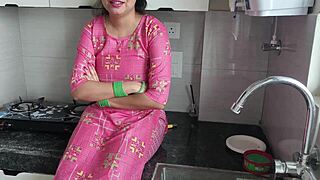 Stepmom Fucked Hard Hindi Dirty Talk Orgasm Kitchen