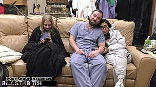 Jasmine Roses' Thigh Blasted In Cum After Nurse Domination Fuck