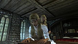 meralin and eralin skyrim futas bend over for lesbian doggystyle blasts!