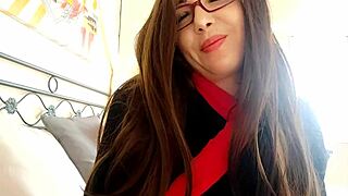 stepmom massages you dirty talks shakes ass in pantyhose tits out