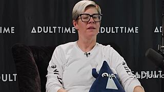 Blonde Ebony FFM Casting Shares Petite Pornstar's Monster Cock