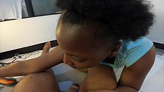 papi shove big cock in your submissive ebony slut toy mouth!