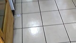 Big Ass Mexican Bends Over in Store Fuck