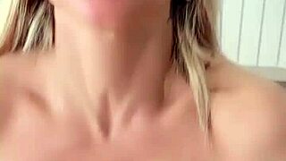 Blonde couple's homemade blowjob compilation drips with deepthroat saliva everywhere
