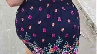 Street latina milf whore assfucked in leggings