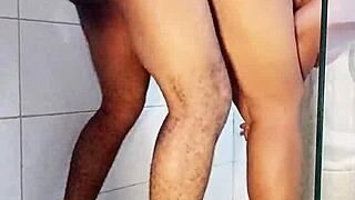 first bathroom romp with roommate