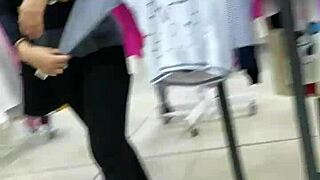 damn this venezolana's licra clings to her sexy curves so tight!