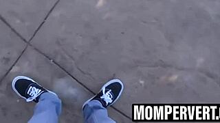 stepmom sucks stepson dick then bends over for hard pounding fun