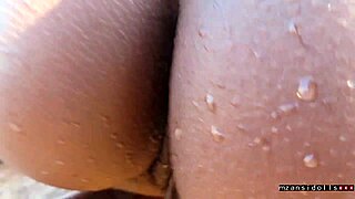 beach couple bangs with big pussy lips cum on ass vacation pt2