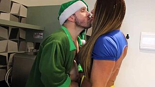 Snow white finds lost dwarf bends over big tits pussy creampie surprise balloon fetish