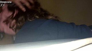 wanna see this blonde girlfriend gag on cock till throat bulges with dick?