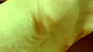 bound foot fetish blowbang with cum swapping licks