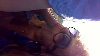 Milf's juicy big ass rides monster cock in car quickie