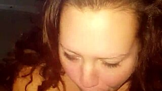 Amy blows me with big tits