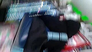 Big Ass Mexican Bends Over in Store Fuck