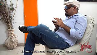 horny brunette bombshell crushes porn casting and slams huge cock deep 😈🍆💦🔥