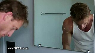 Voyeur cam captures extreme retro massage turning erotic hardcore