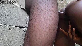 She moans and screams during juicy welcome back creampie fuck.