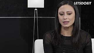 French Milf Cassie Del Isla Deepthroats Monster Cock Then Tight Ass Banged Rough