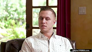 Son-in-Law Titfucks Big Tits Milf Behind Husband's Back