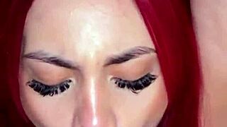 Beautiful redhead Kaeelen Garcia submissive slave roughed by Brian Evansx