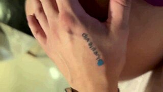 First-time Latina feet play turns romantic with dildo?